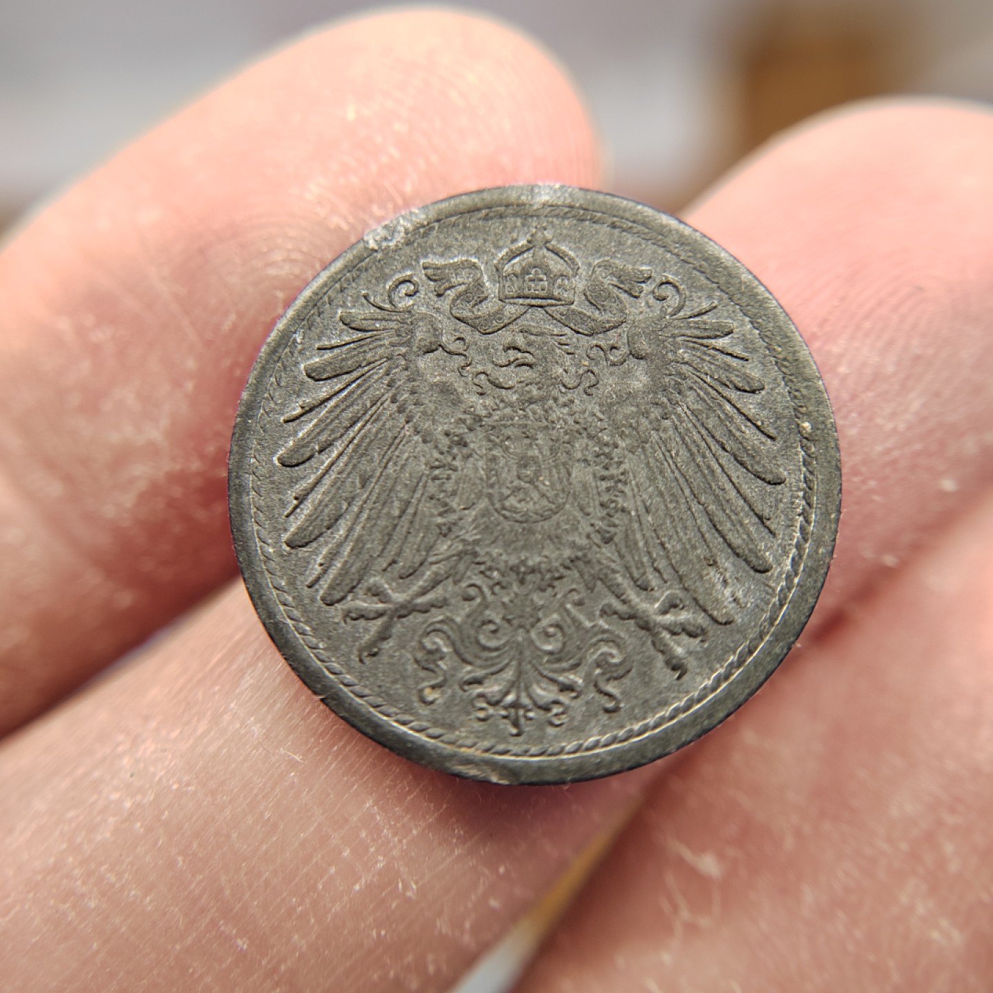 王之爱好～外国钱币 1921年，10芬尼，德国锌币