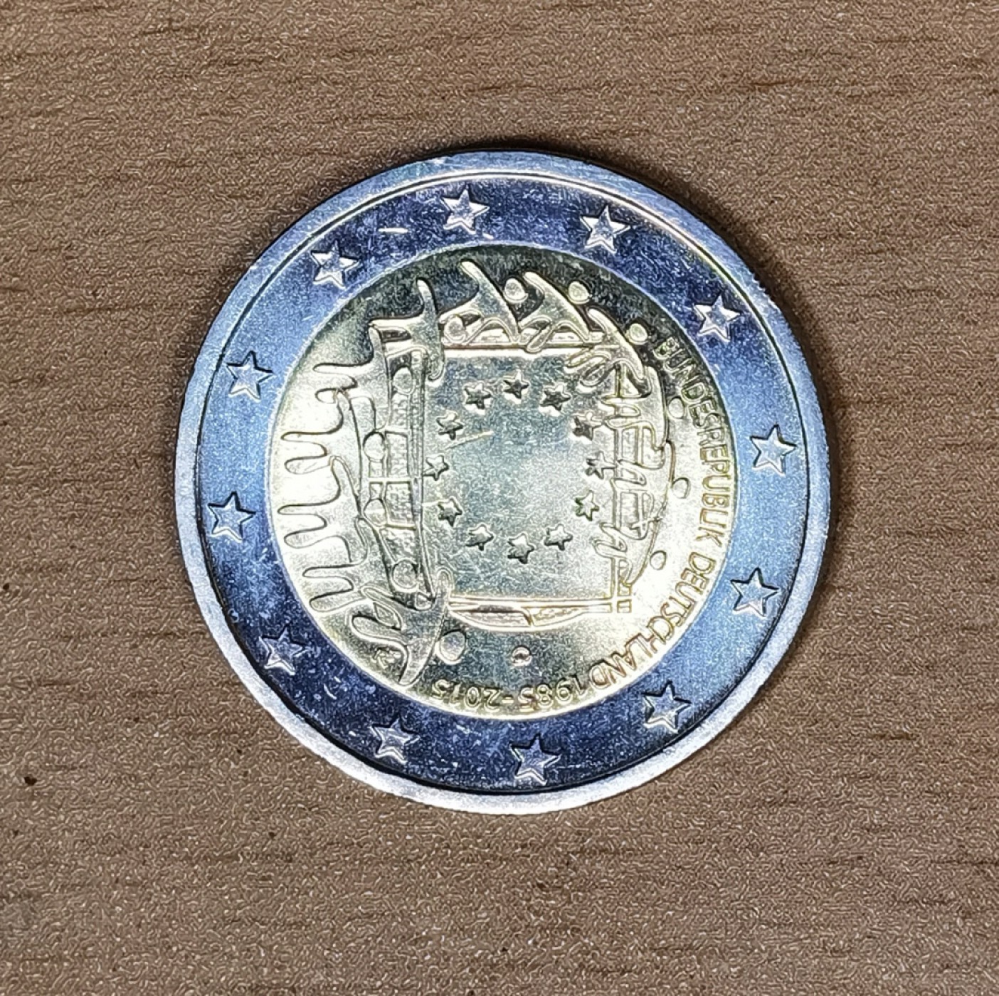 北京马甸外国币专卖微拍第八十八期，外国非贵金属流通币，纪念币专场，陆续上新，欢迎关注 欧洲-德国-2015年2欧欧盟旗帜30周年