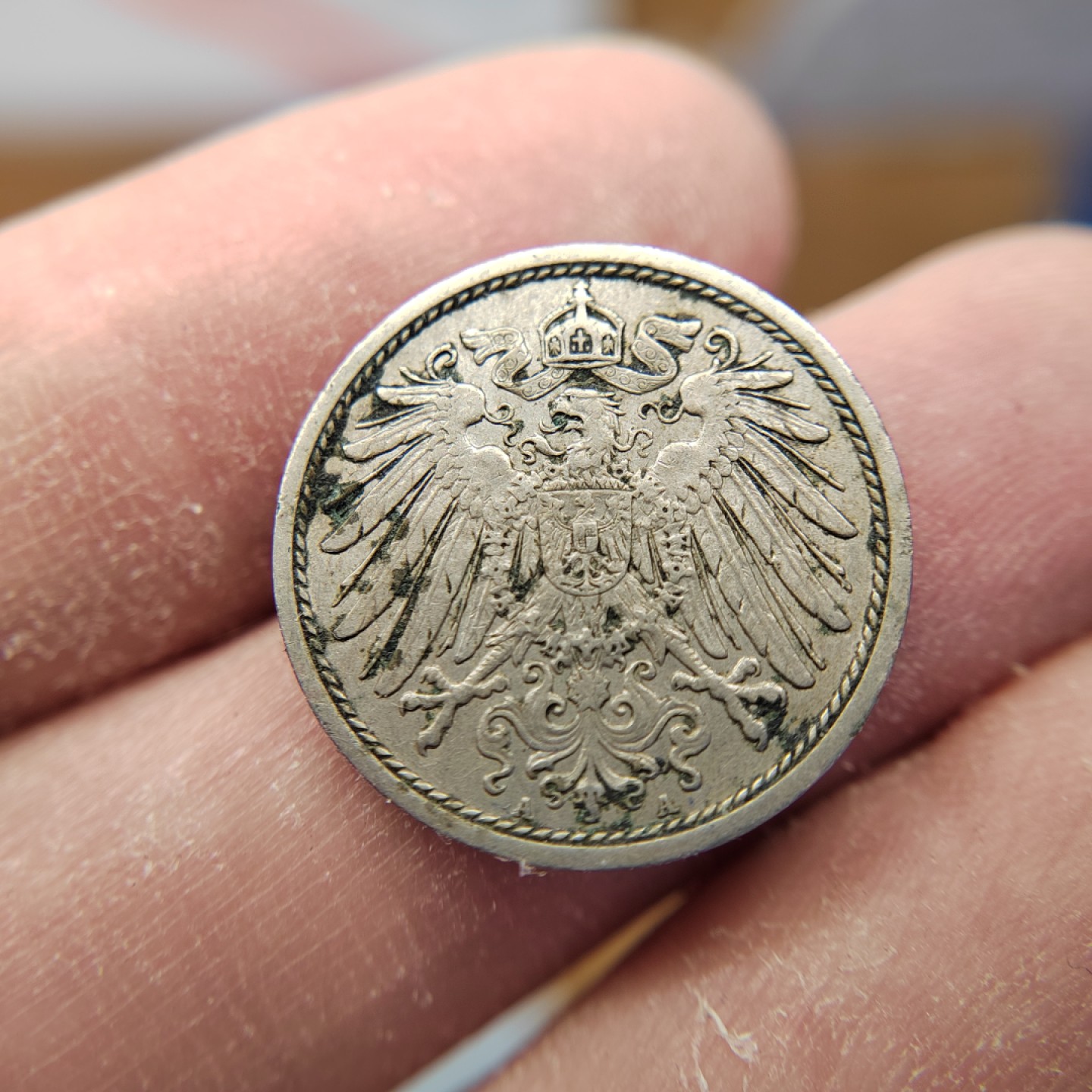 王之爱好～外国钱币 1914年，10芬尼，德国铜币