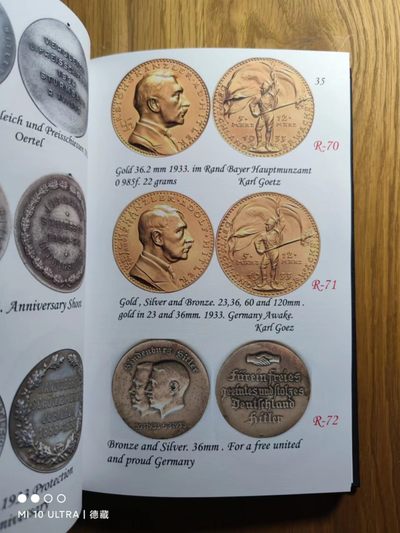 【德藏】世界币章目录书籍专场拍卖 元首代用币纪念章图录