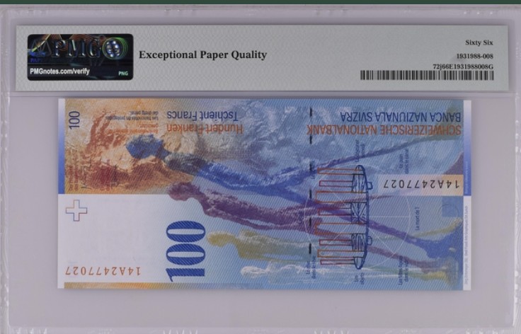 收藏联盟Quantum Auction 第204期拍卖 瑞士2014年100法郎首发A冠 PMG66 获奖作品