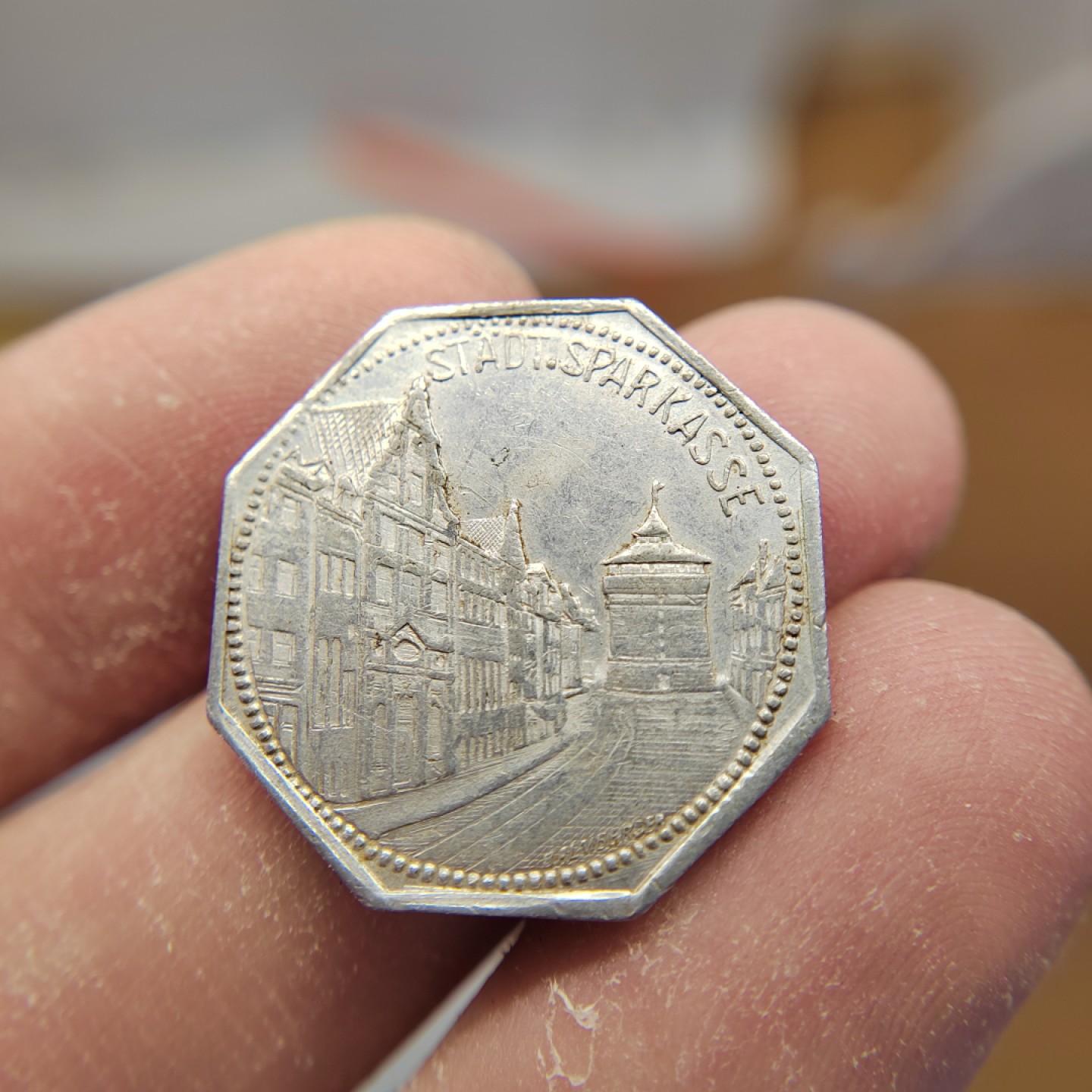 王之爱好～外国钱币 1921年，20芬尼，德国铝币