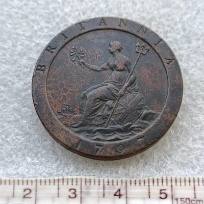 【淘币小摊】第三十一拍 散币场  本周七连拍 全场包邮 - 英国1797年车轮一便士大铜币