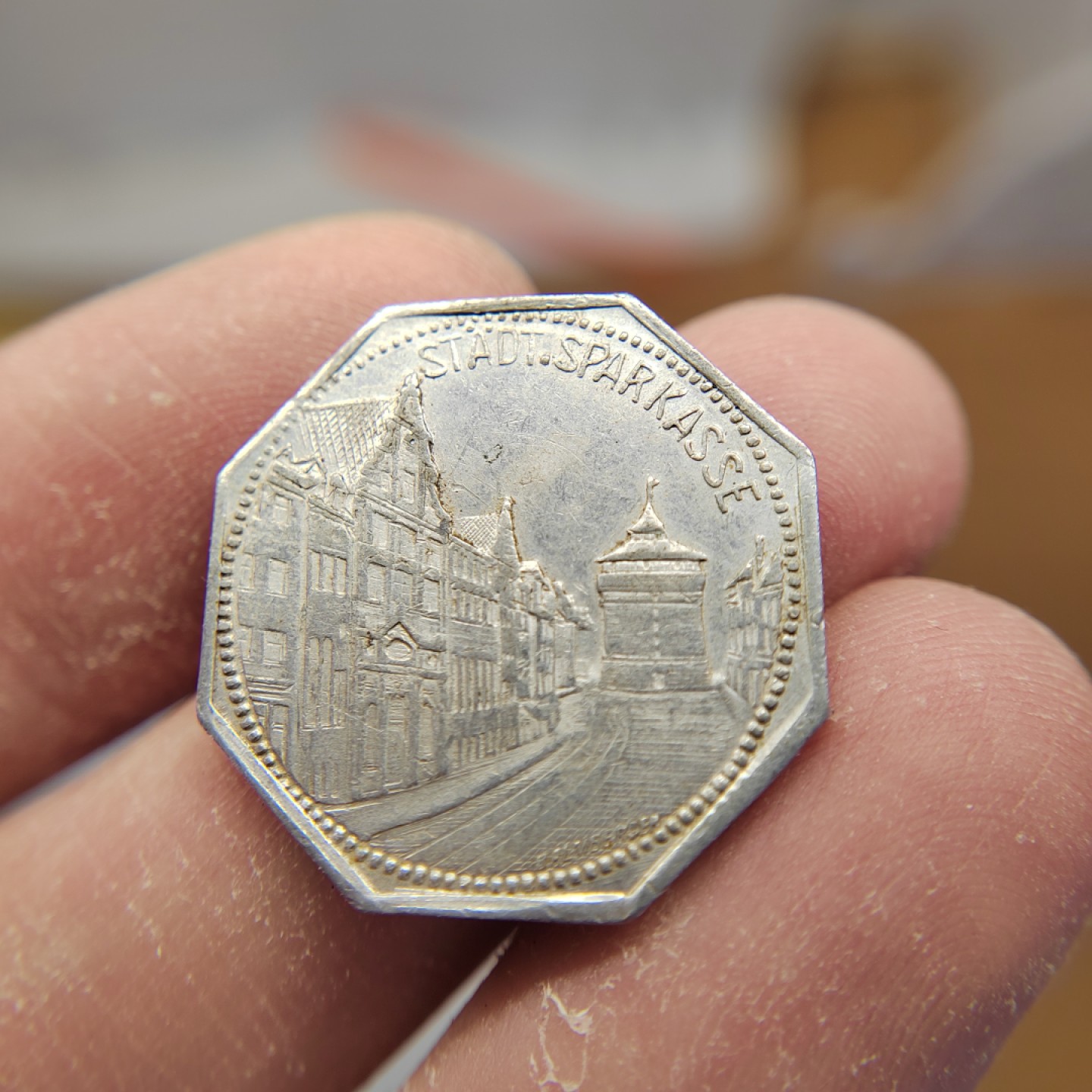 王之爱好～外国钱币 1921年，20芬尼，德国铝币