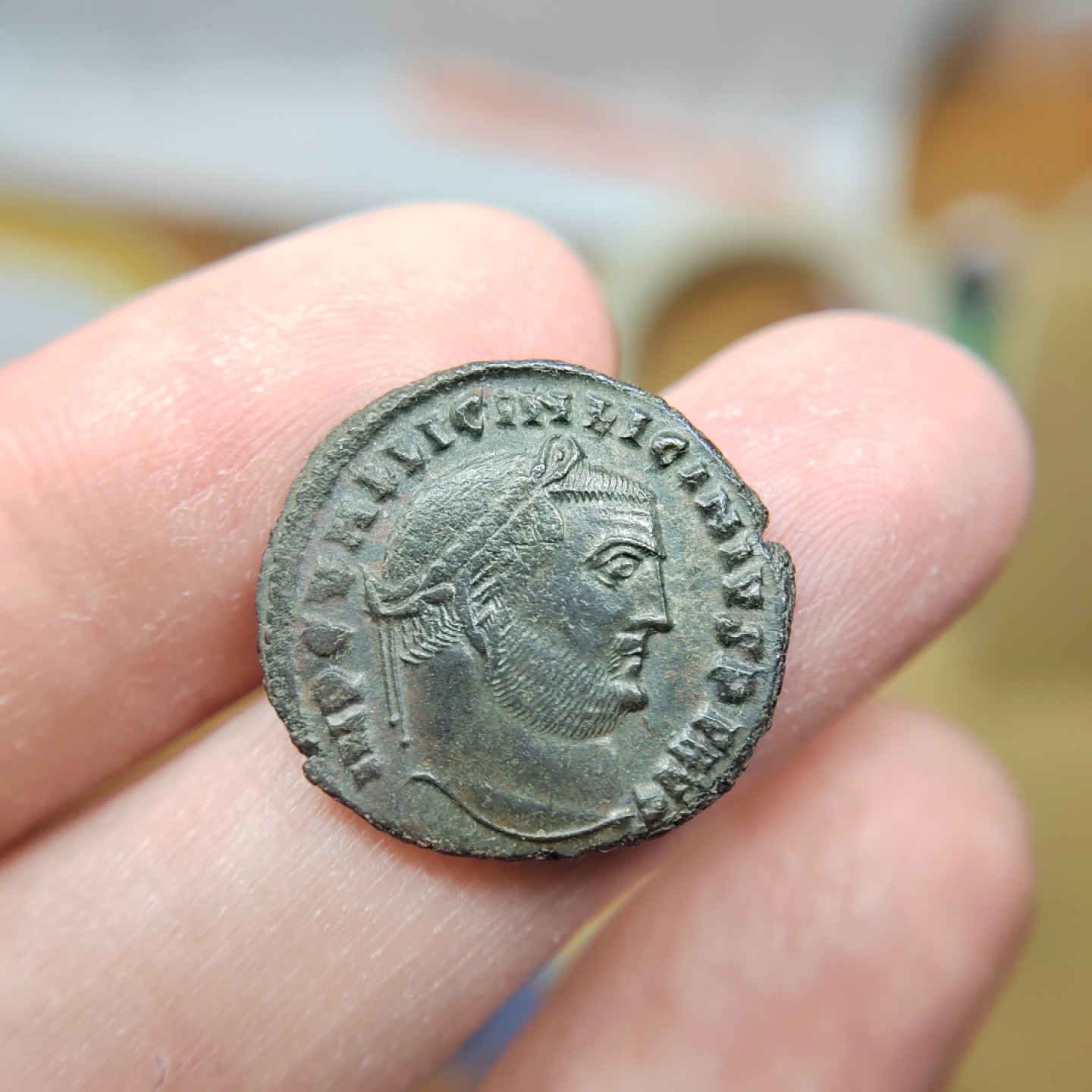 王之爱好～外国钱币 古罗马帝国皇帝李锡尼一世铜币