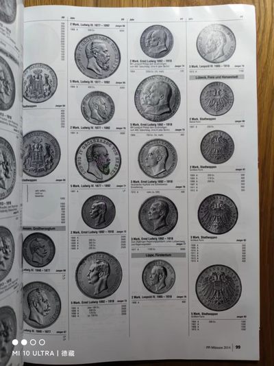 【德藏】世界币章目录书籍专场拍卖 德国精制币图录 1871年至今