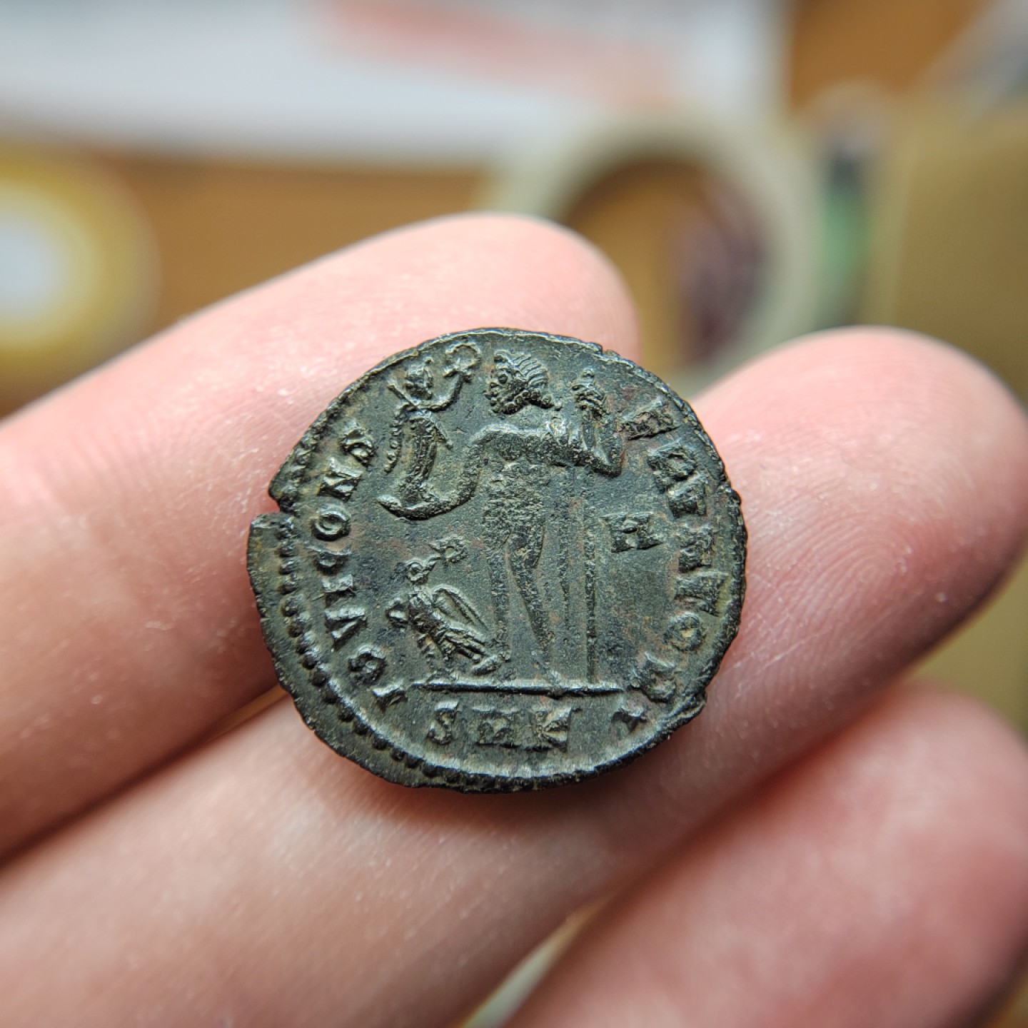 王之爱好～外国钱币 古罗马帝国皇帝李锡尼一世铜币