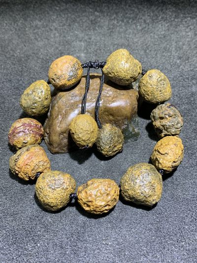 放福利，精美天然罕见戈壁眼石原石手串一条， - 放福利，精美天然罕见戈壁眼石原石手串一条，