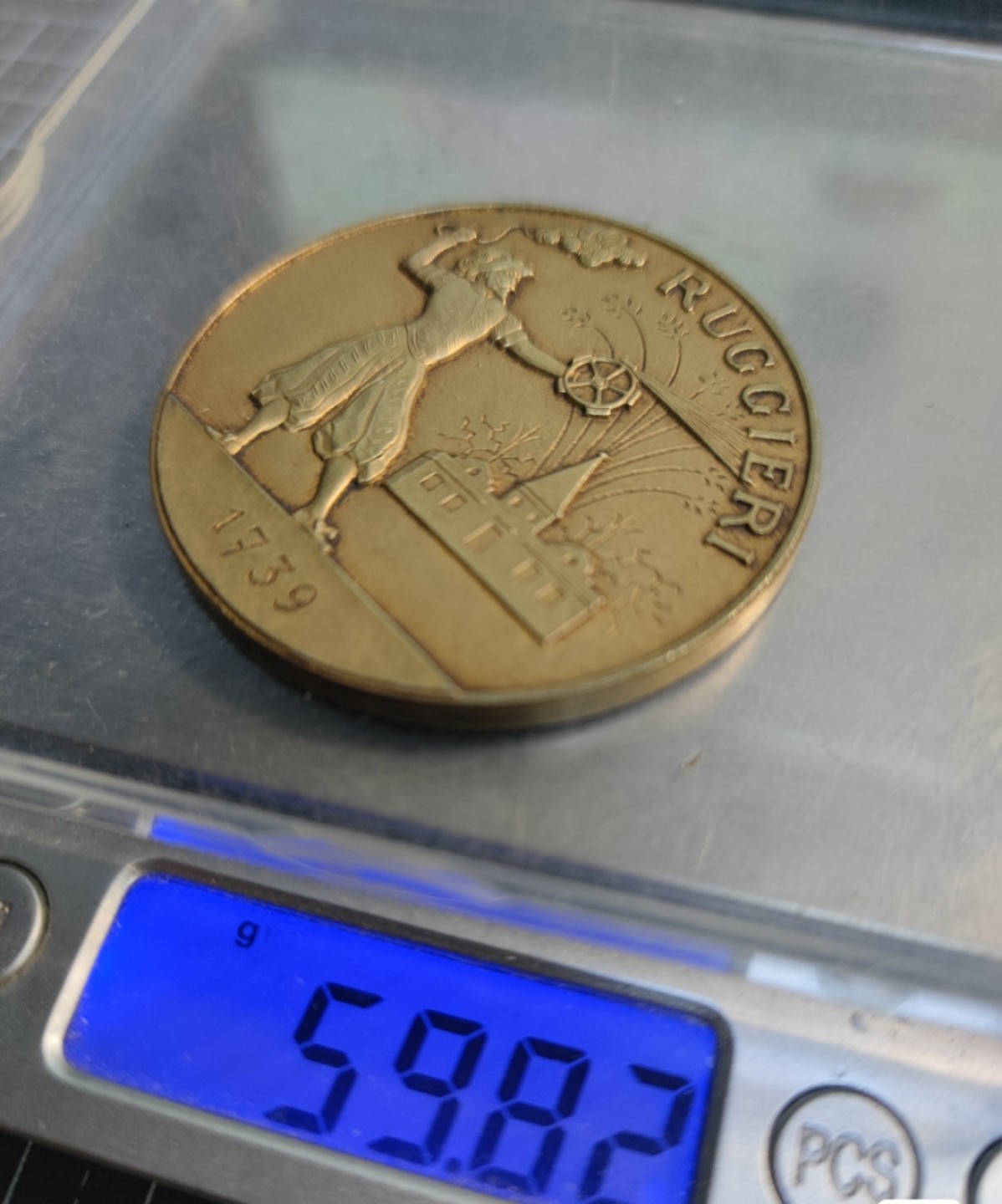 八角银章NGC章牌特卖会 法国1961镀金气象学会银章