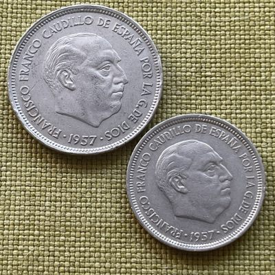 外国硬币0元起拍（22） - 西班牙5+25比赛塔