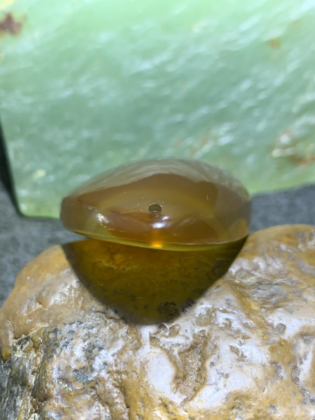 精美高玉化巴西玛瑙随形吊坠一个