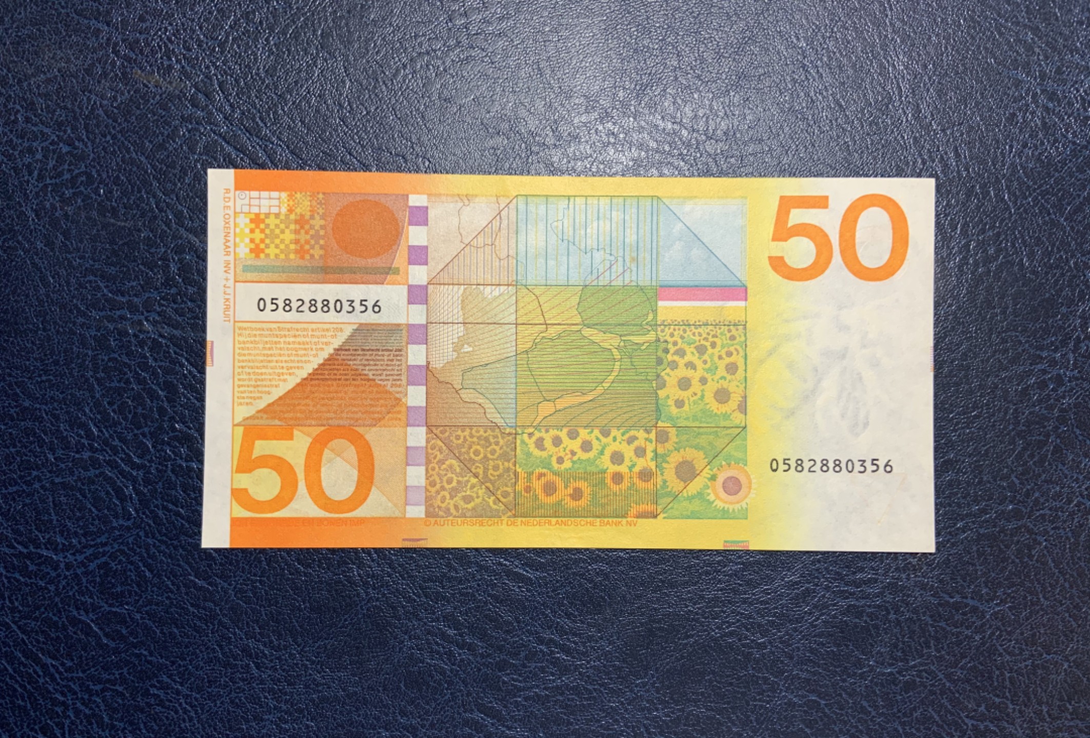 收藏联盟Quantum Auction 第204期拍卖 荷兰1982年50盾 品相UNC- 票面有轻微的半道点钞痕和一处轻微黄点