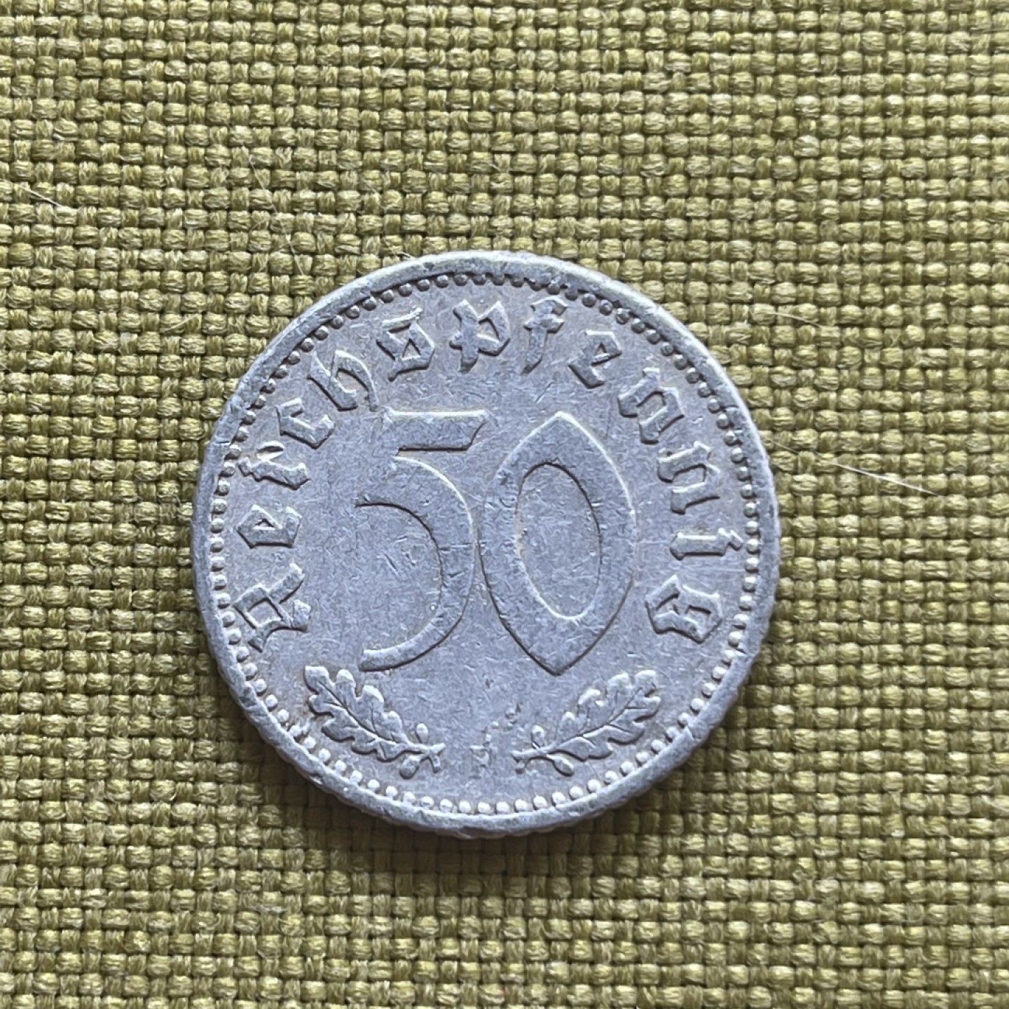 外国硬币0元起拍（21） 德国1935年 50芬尼铝币