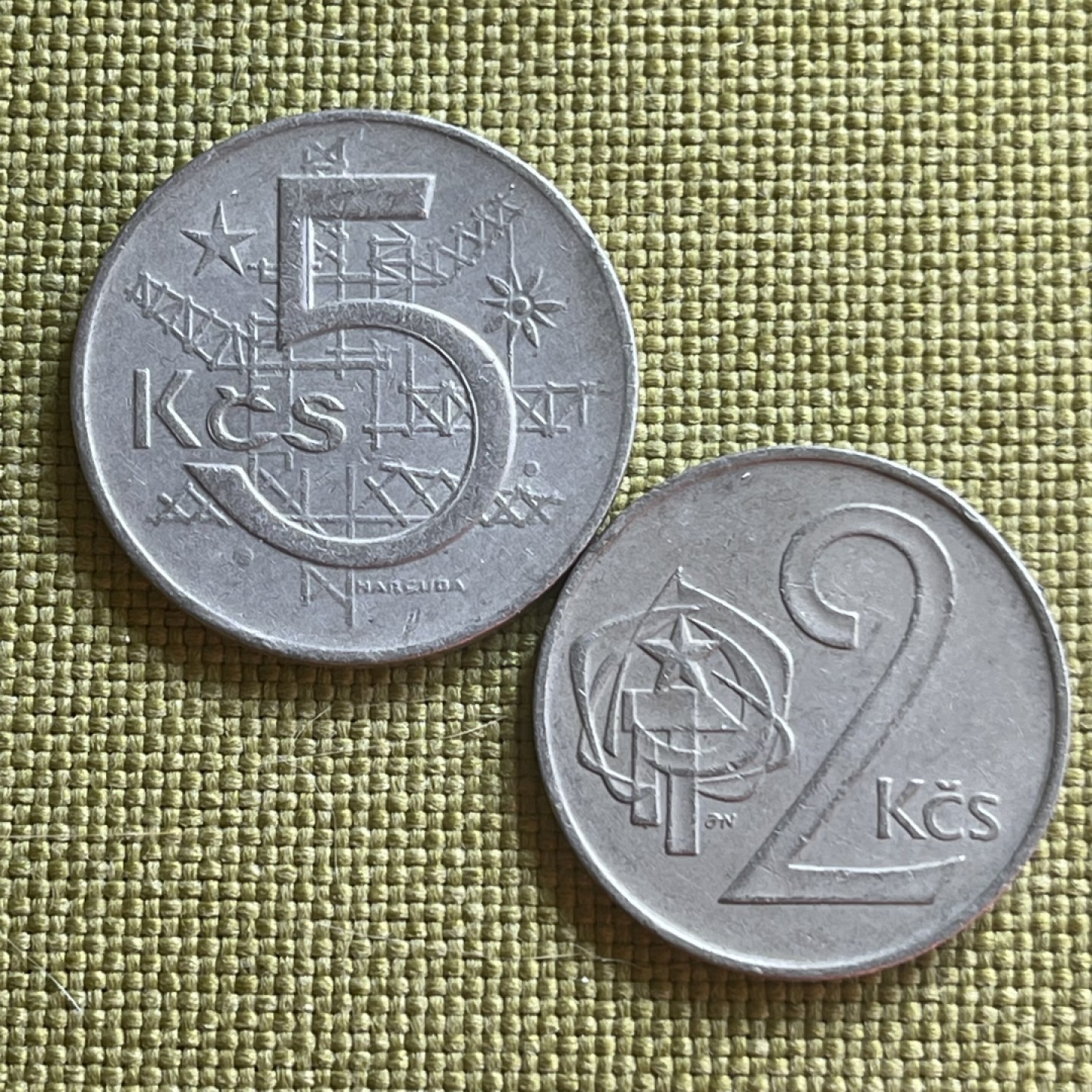 外国硬币0元起拍（21） 捷克斯洛伐克2+5克朗