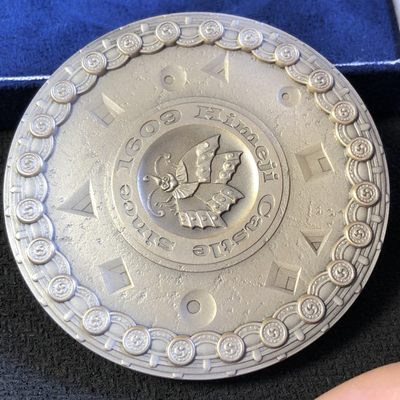 【海寧潮】日本造币局国宝章牌系列姬路城仿古纪念大银章，重165克，直径60毫米