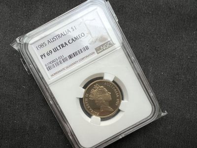 【币观天下】第207期钱币拍卖 - 【克劳斯获奖币】1985年 澳大利亚1澳元 ngc69【比较少】