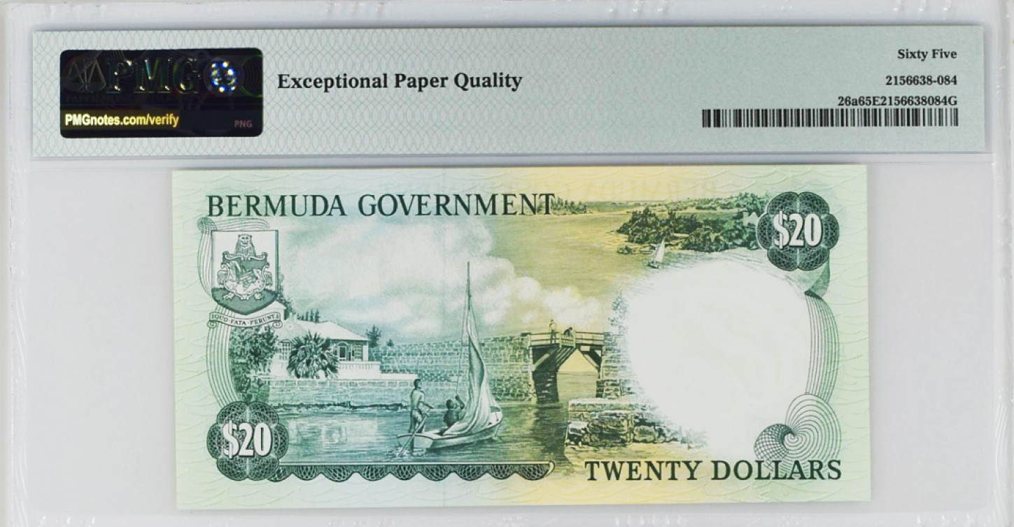 《张总收藏》78期——女王精品 百慕大A1冠1970年1/5/10/20/50一套全同18号，PMG65E～66E高冠女王 非常稀少