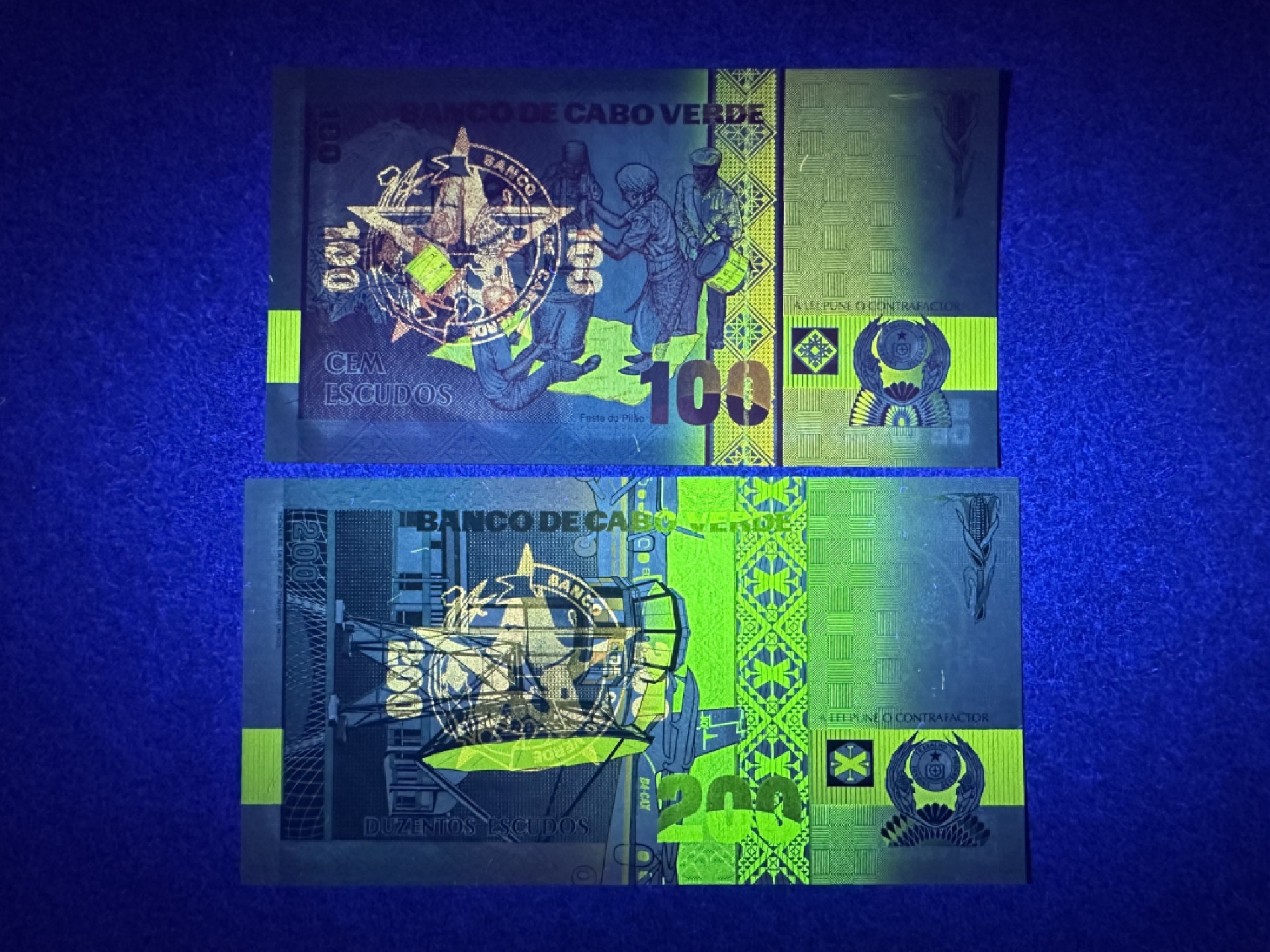 《张总收藏》78期——女王精品 弗得角100、200元2张 UNC 1989年 100元是888豹子号