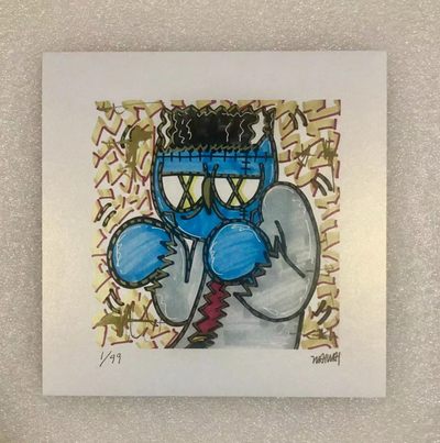 零元拍：歪歪亲笔签名签绘 OWSON系列限量插画复制画《弗兰肯斯坦》 - 零元拍：歪歪亲笔签名签绘 OWSON系列限量插画复制画《弗兰肯斯坦》