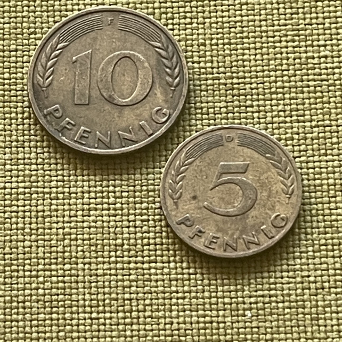 外国硬币0元起拍（22） 1950年5+10芬妮