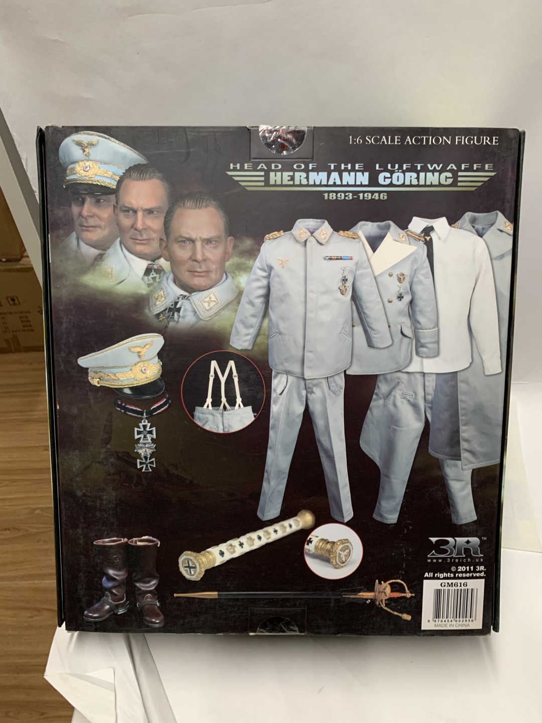 零元拍：绝版 DID 3R 1/6 白衣版 戈林元帅，全新未拆。