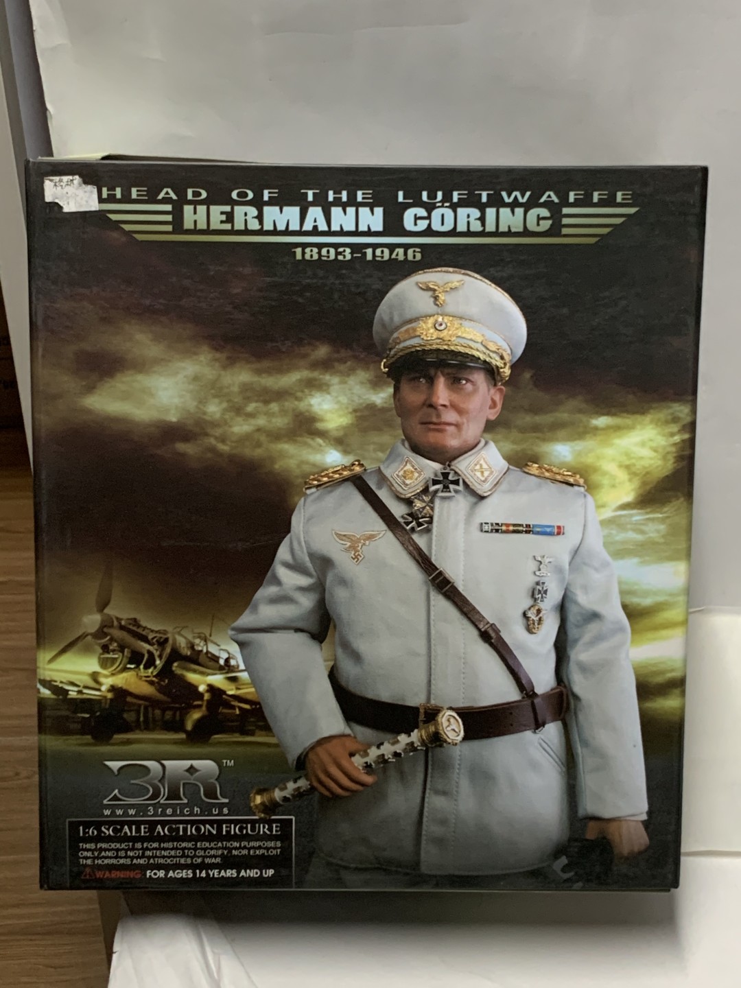 零元拍：绝版 DID 3R 1/6 白衣版 戈林元帅，全新未拆。