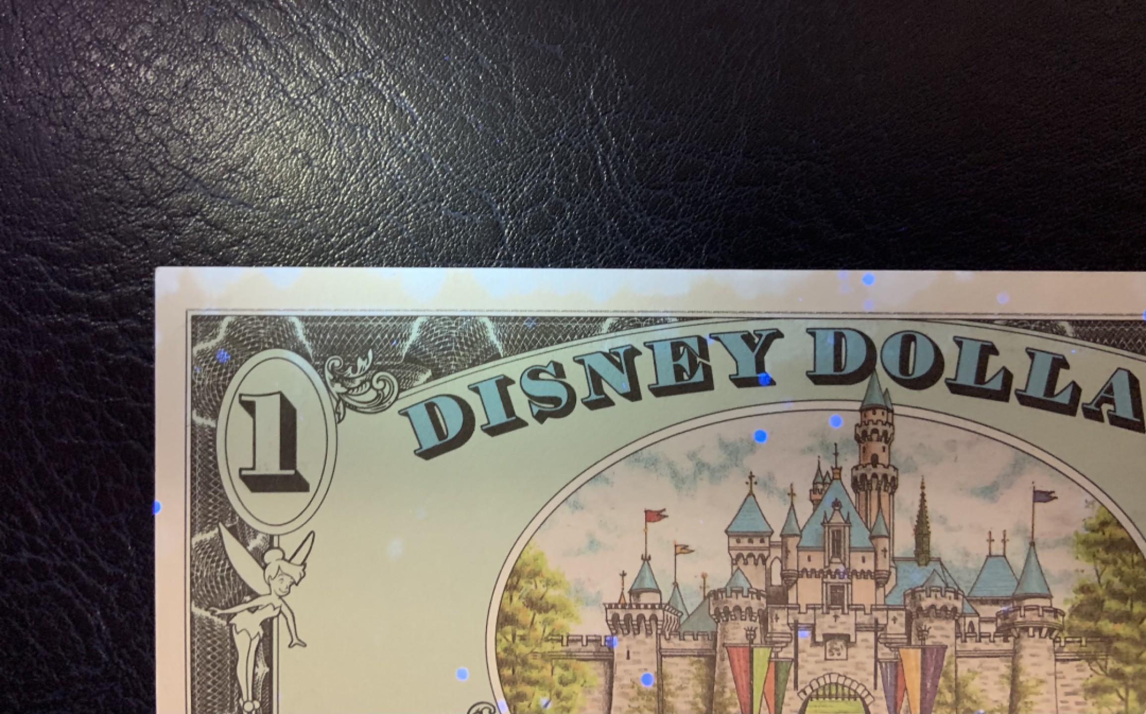 收藏联盟Quantum Auction 第205期拍卖 迪士尼1996年1美元纪念钞 品相UNC-  有黄 米老鼠 号码无4