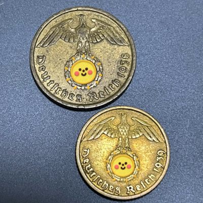 外国硬币0元起拍（23） - 德国2战时期5+10芬妮
