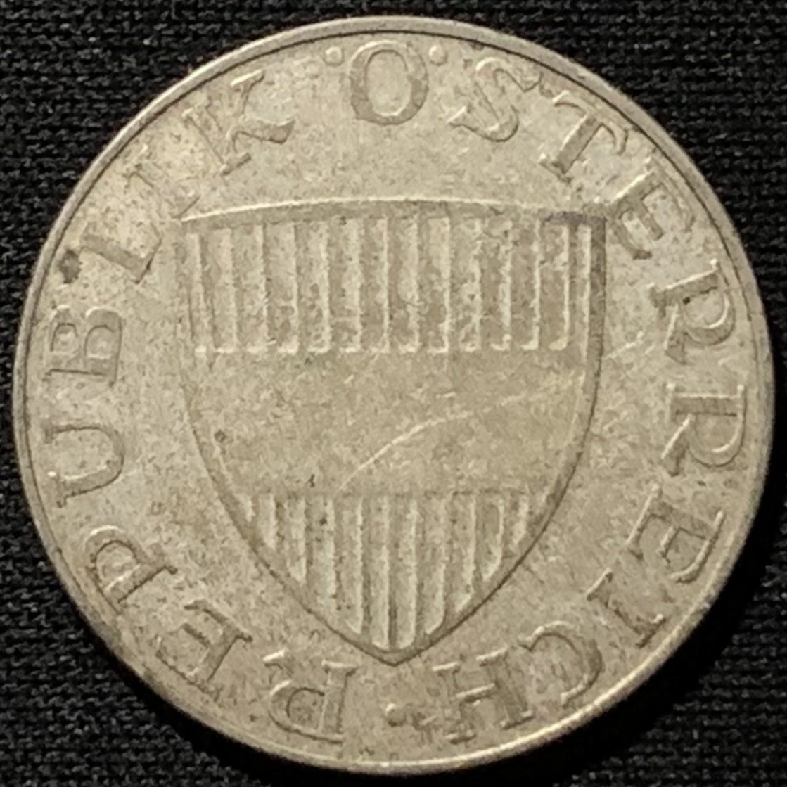 紫瑗钱币——第264期拍卖 奥地利 1957年 女神 10先令 7.5克 0.64银