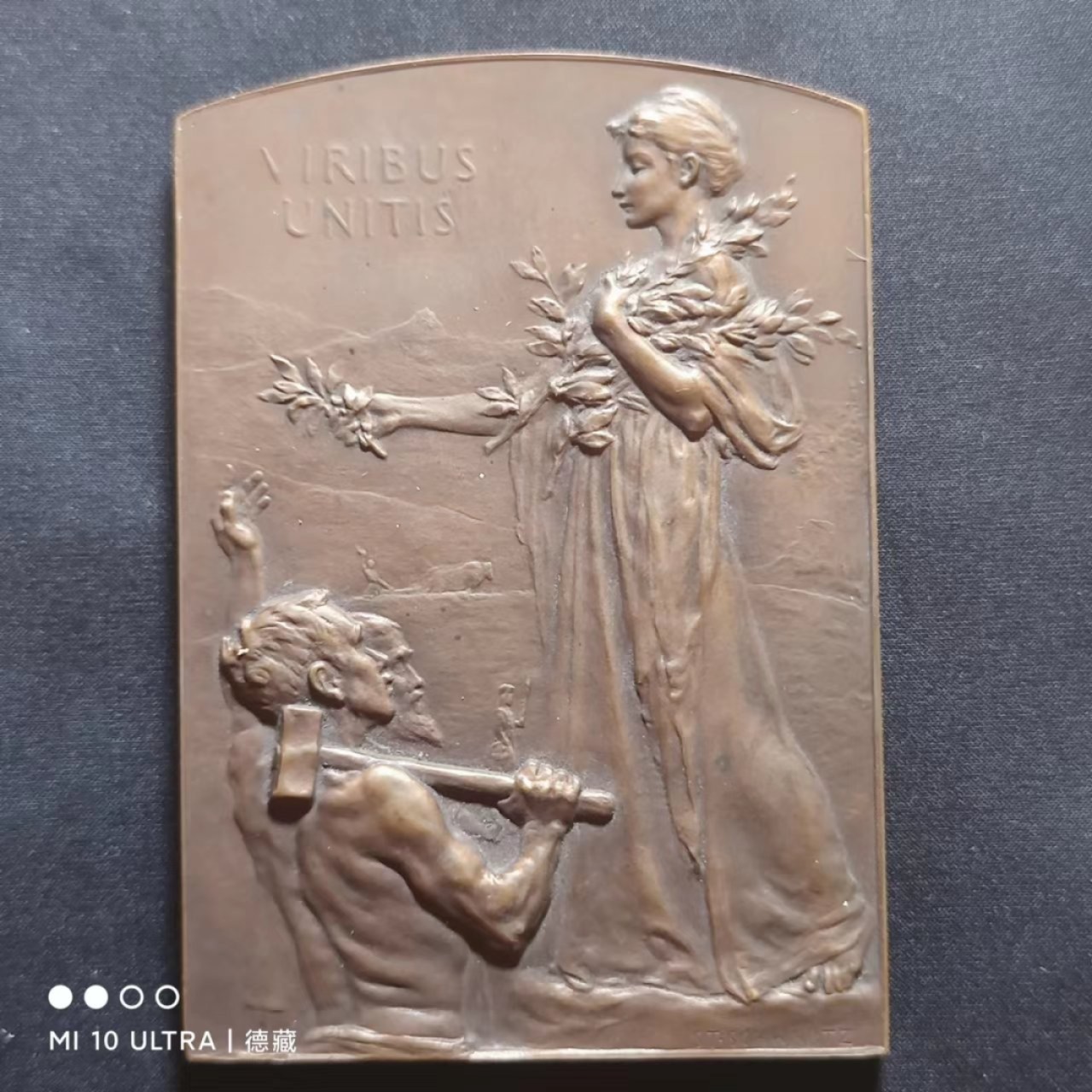【德藏】欧美大铜章专场拍卖  1900年奥地利参展巴黎世博会纪念大铜章 76mm*54mm