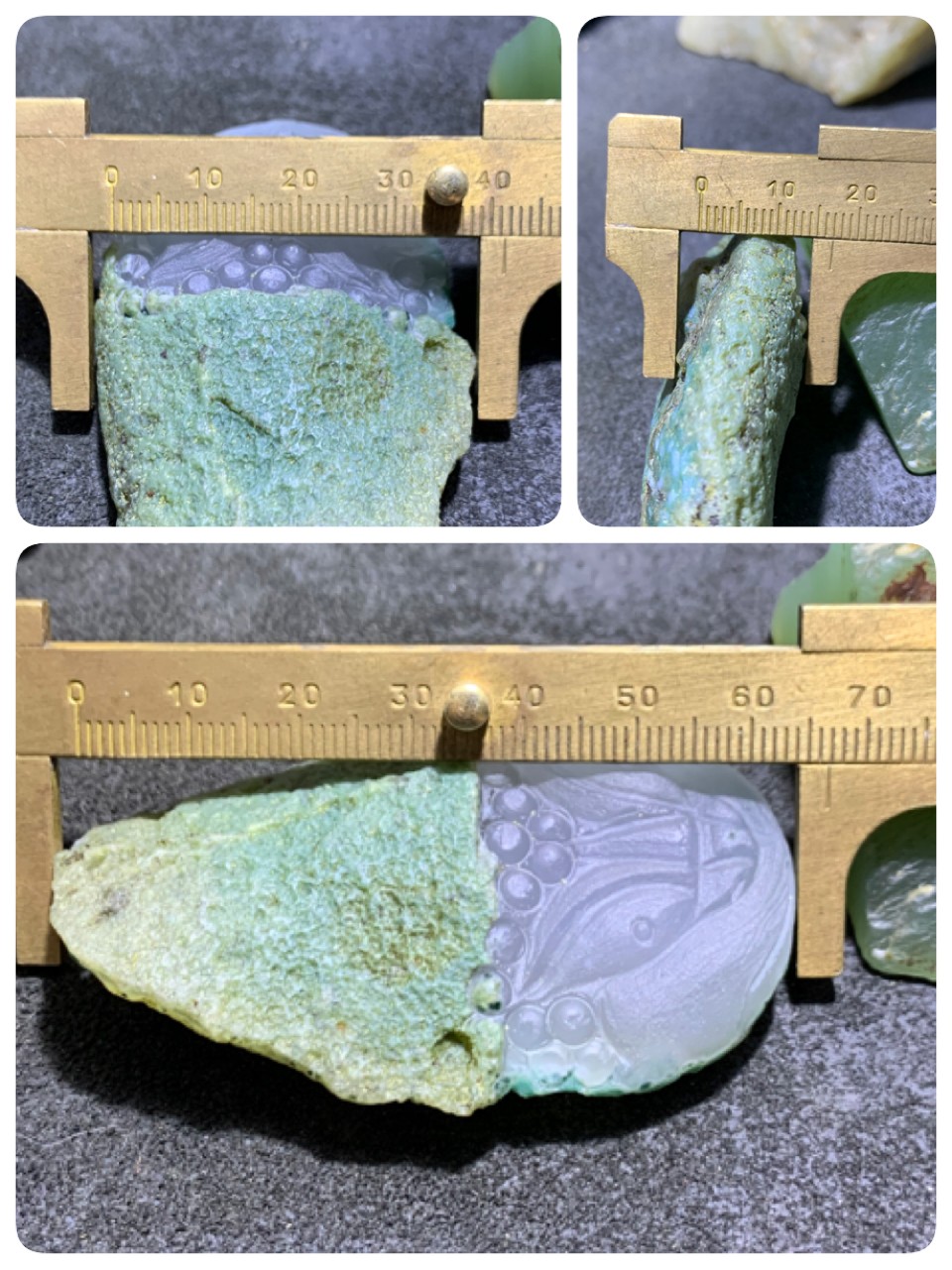 精美天然戈壁绿皮玛瑙雕刻招财金蟾吊坠一个，