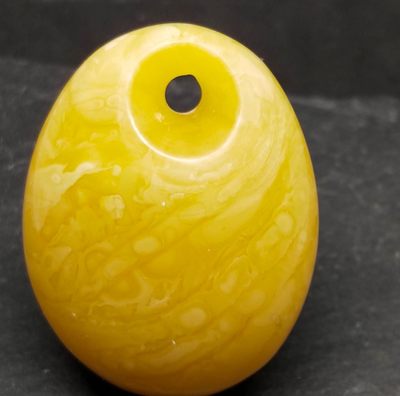 9.1克蜜蜡水滴，吊坠，鸡油黄满密 - 9.1克蜜蜡水滴，吊坠，鸡油黄满密