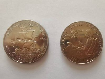 双11外国钱币专场 - 萨摩亚纪念币两枚