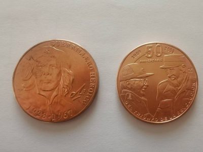 双11外国钱币专场 - 古巴铜币两枚