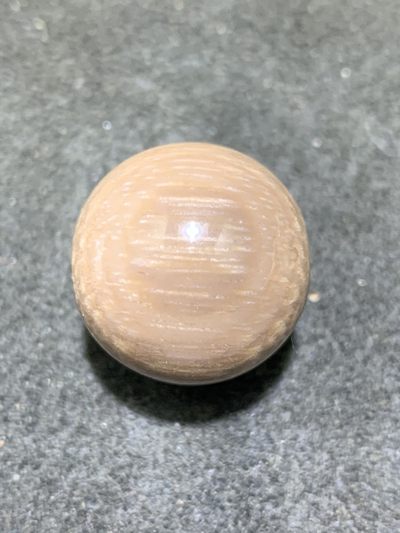 天然缅甸天眼树化玉（木化玉）圆珠一颗， - 天然缅甸天眼树化玉（木化玉）圆珠一颗，