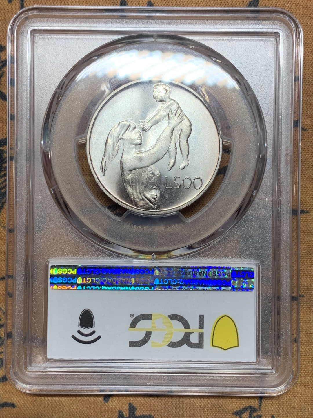 《竞宝斋》第113场-周日，周一 ，2场连拍（全场包邮） PCGS MS67 1972年圣马力诺500里拉 霜光饱满 冠军分