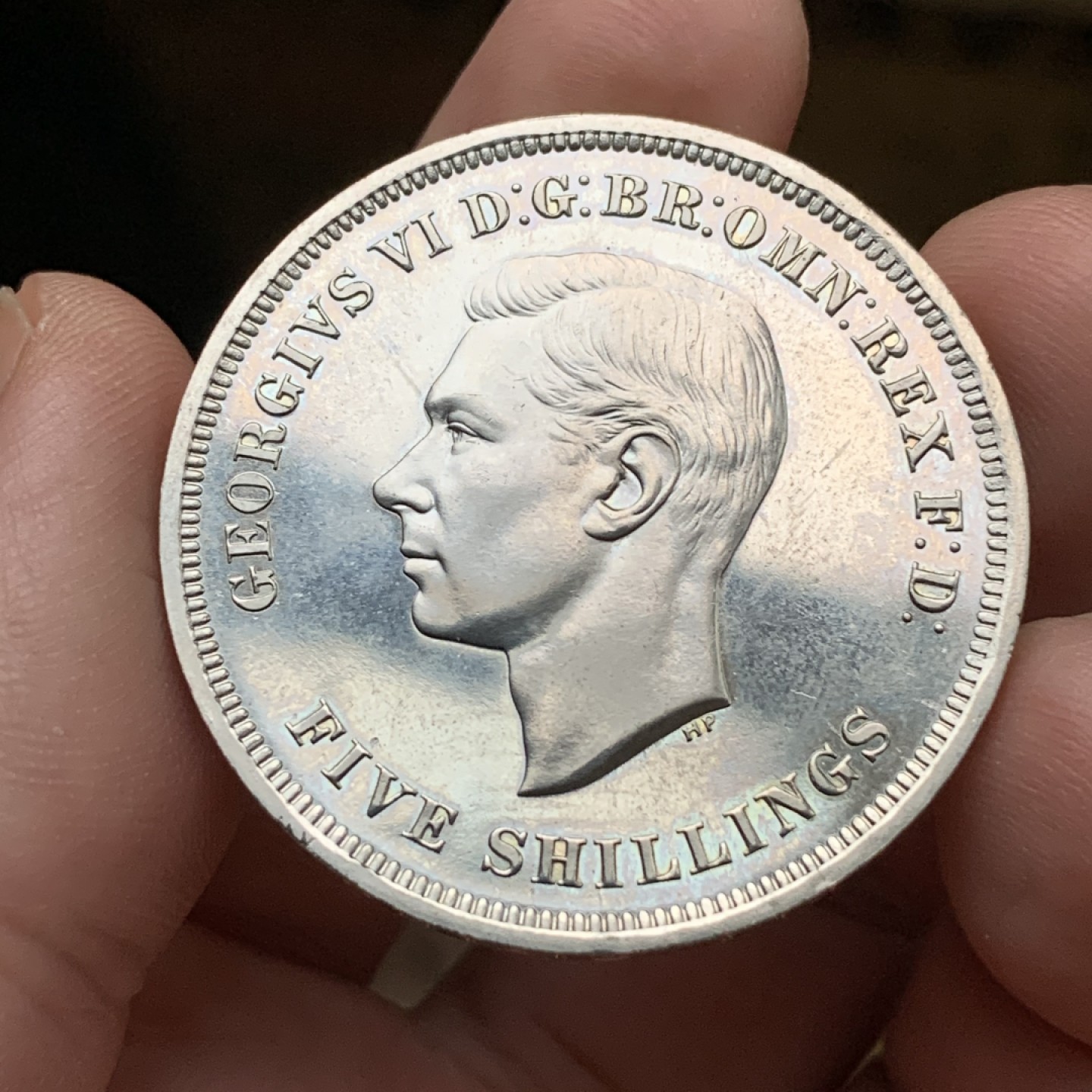 《竞宝斋》第113场-周日，周一 ，2场连拍（全场包邮） 英国 1951年 乔治六世 最后的马剑 克朗镍马剑 红盒带证书