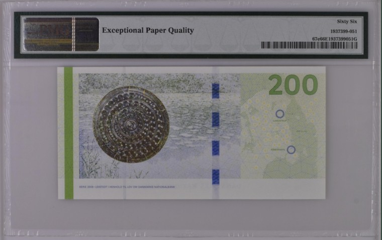 收藏联盟Quantum Auction 第205期拍卖 丹麦2015年200克朗 PMG66 3A冠