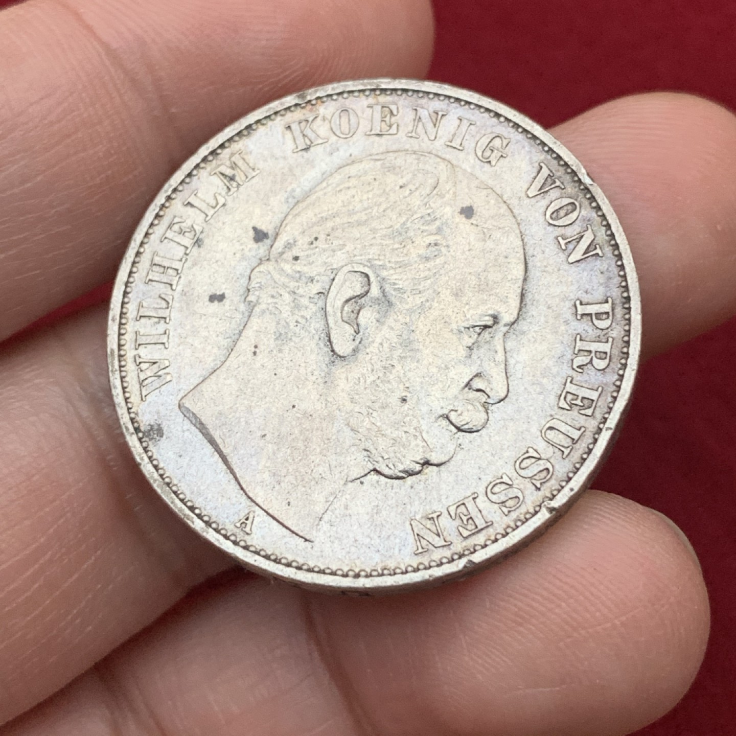 《竞宝斋》第113场-周日，周一 ，2场连拍（全场包邮） 1871年 德国 普鲁士胜利泰勒，银币