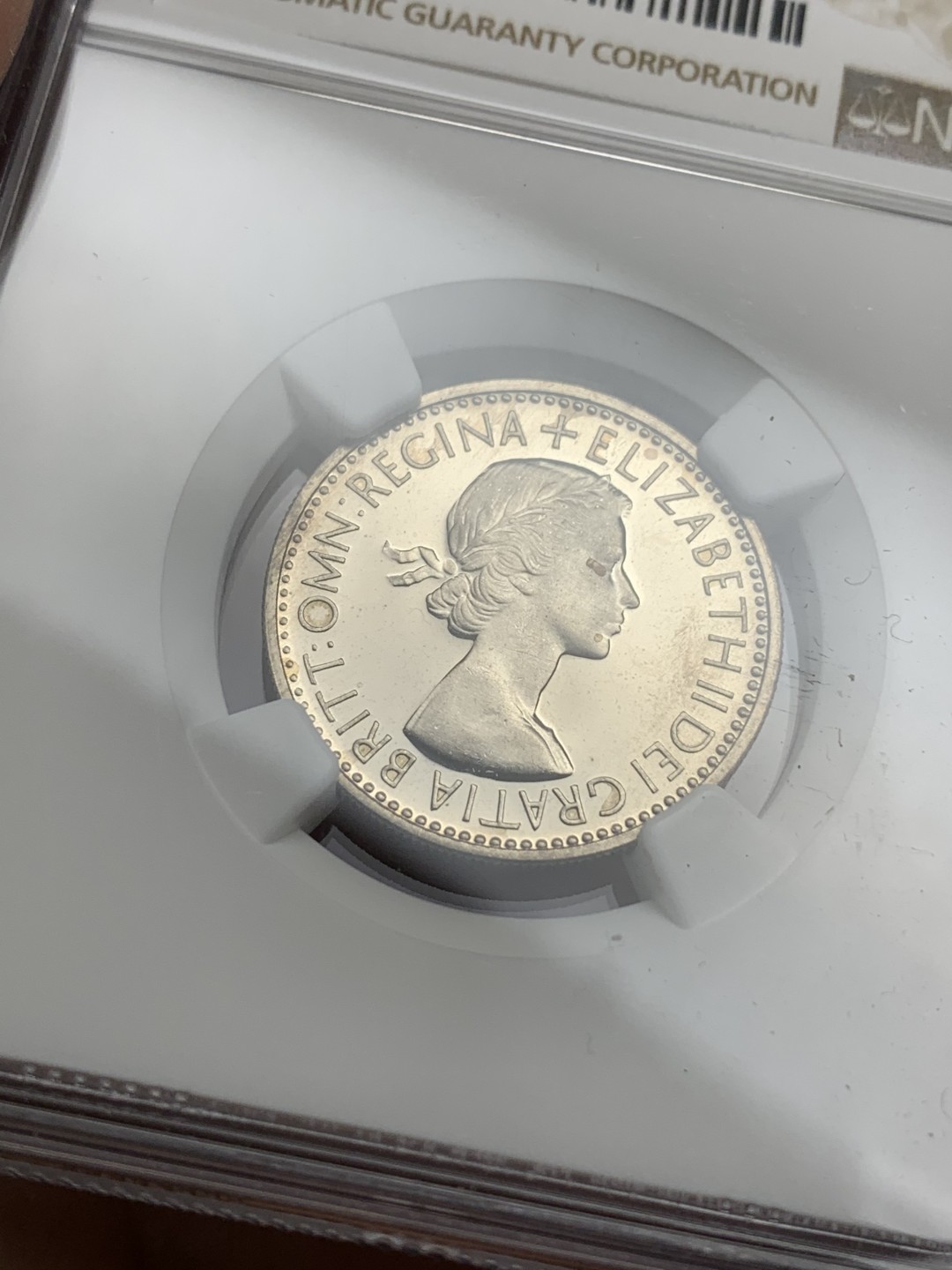 《竞宝斋》第113场-周日，周一 ，2场连拍（全场包邮） NGC PF66 1953英国伊丽莎白加冕首年精制1先令（english），PF66顶级品相