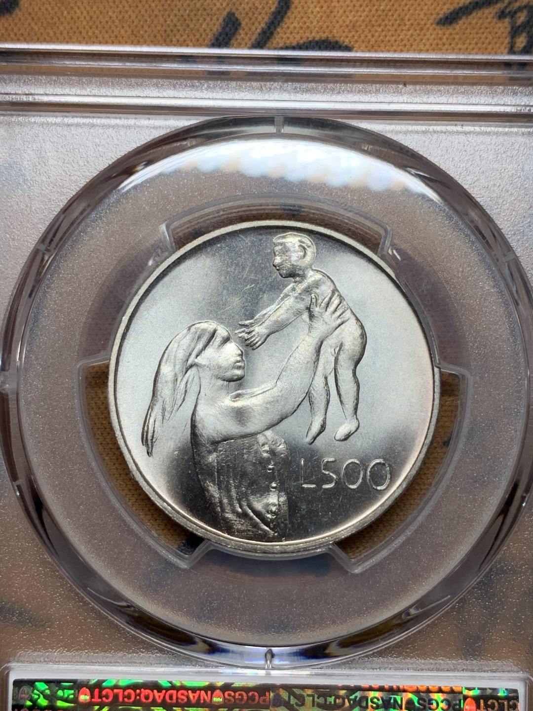 《竞宝斋》第113场-周日，周一 ，2场连拍（全场包邮） PCGS MS67 1972年圣马力诺500里拉 霜光饱满 冠军分