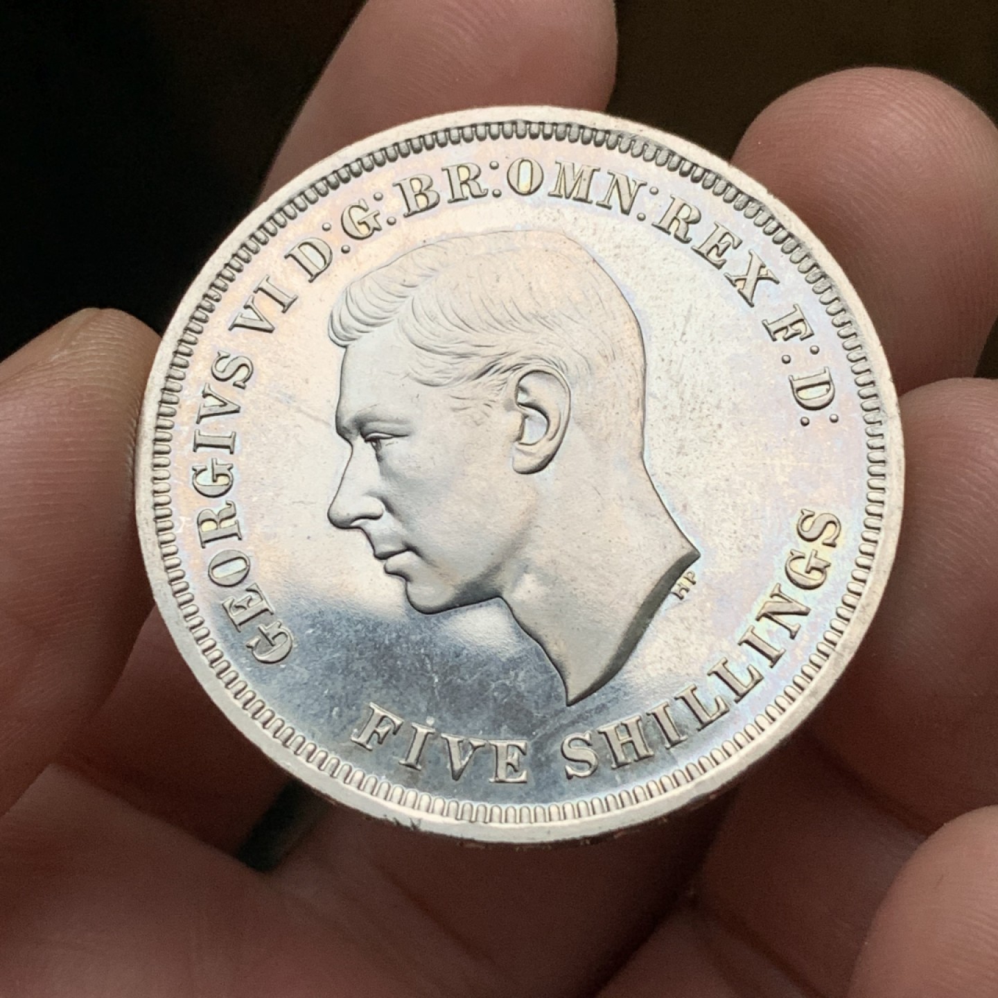 《竞宝斋》第113场-周日，周一 ，2场连拍（全场包邮） 英国 1951年 乔治六世 最后的马剑 克朗镍马剑 红盒带证书