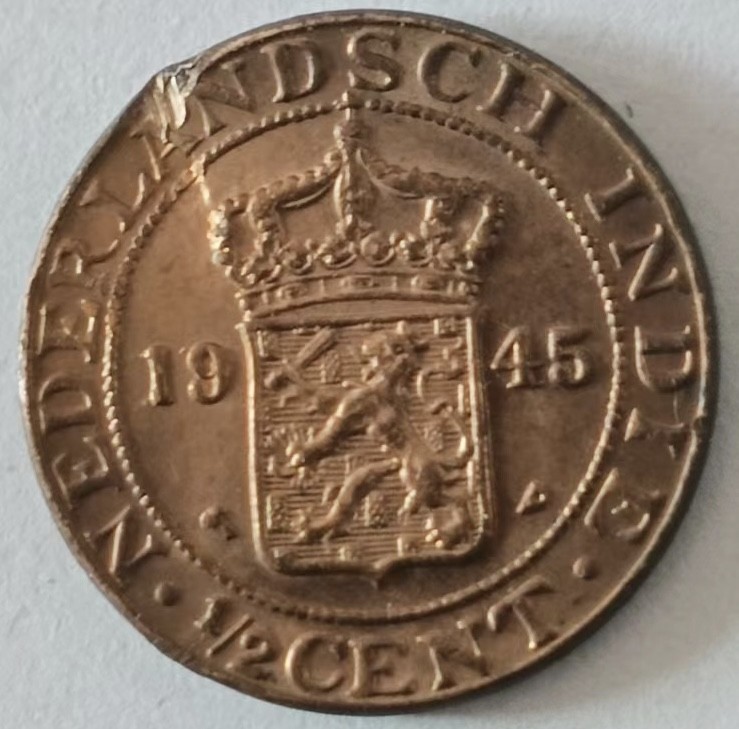 泡泡堂第139期  世界硬币专场（无押金，无佣金，捡漏，全场20包邮，偏远地区除外） 英属印度1945年二分之一分