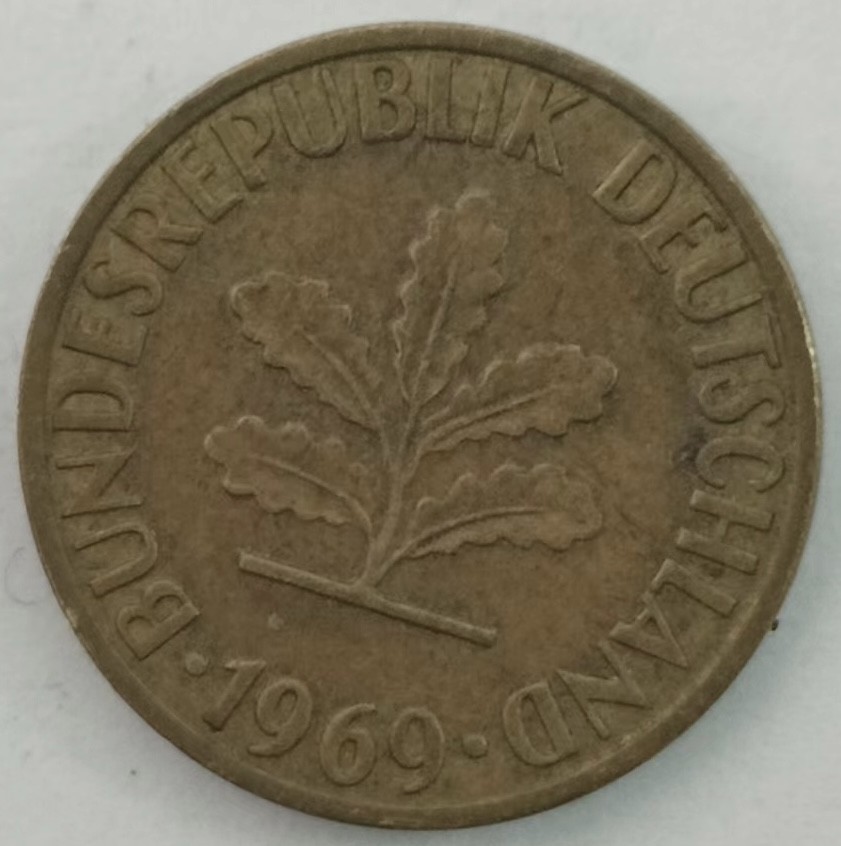 泡泡堂第139期  世界硬币专场（无押金，无佣金，捡漏，全场20包邮，偏远地区除外） 德国1969年五分