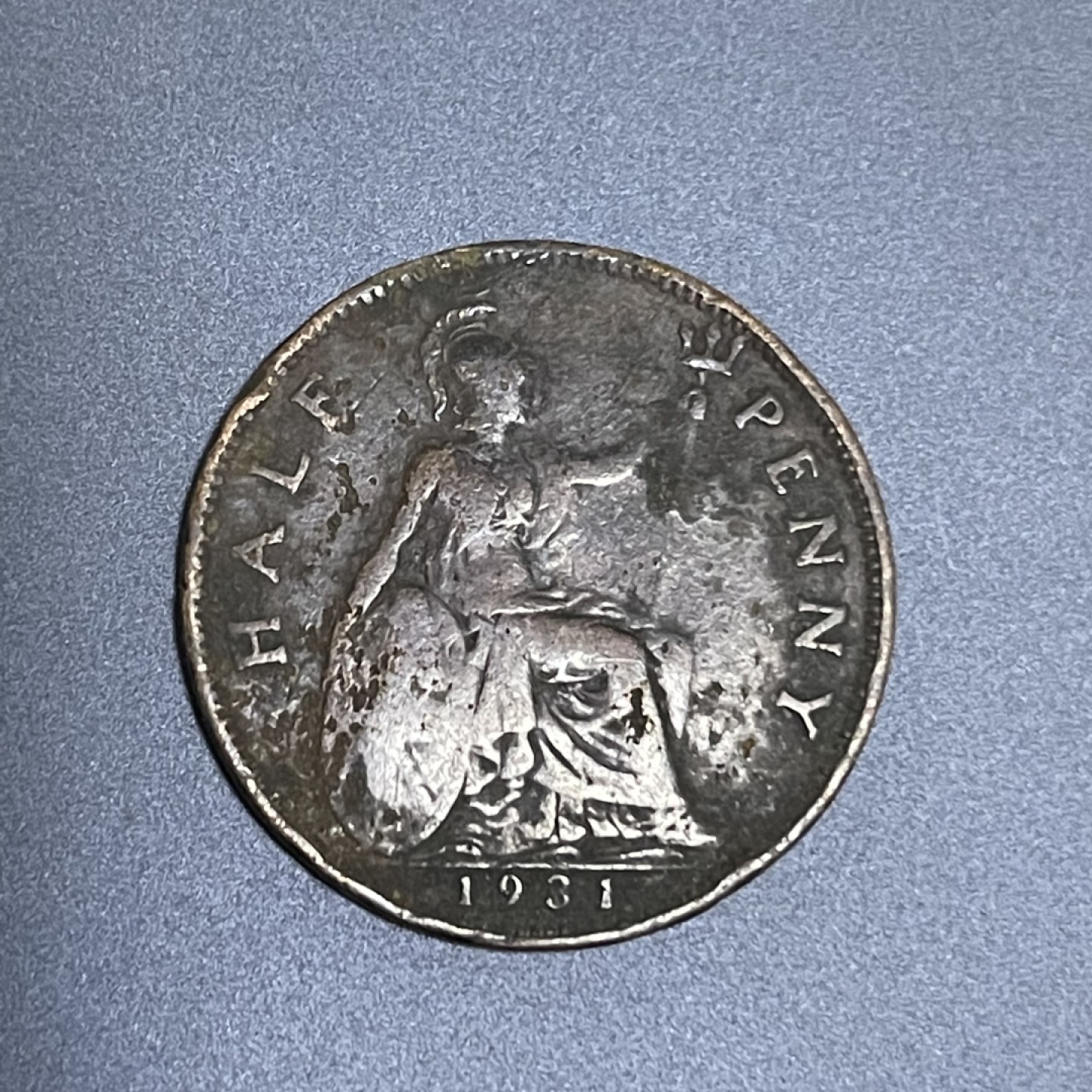 外国硬币0元起拍（24） 1931乔治五世半便士