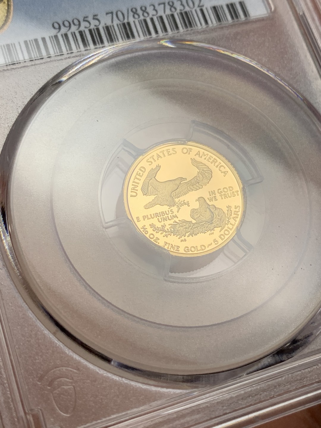 《竞宝斋》第113场-周日，周一 ，2场连拍（全场包邮） PCGS PR70DCAM 2001-W 美国 精制双鹰5美元金币 完美冠军分 PCGS价格指南3706元