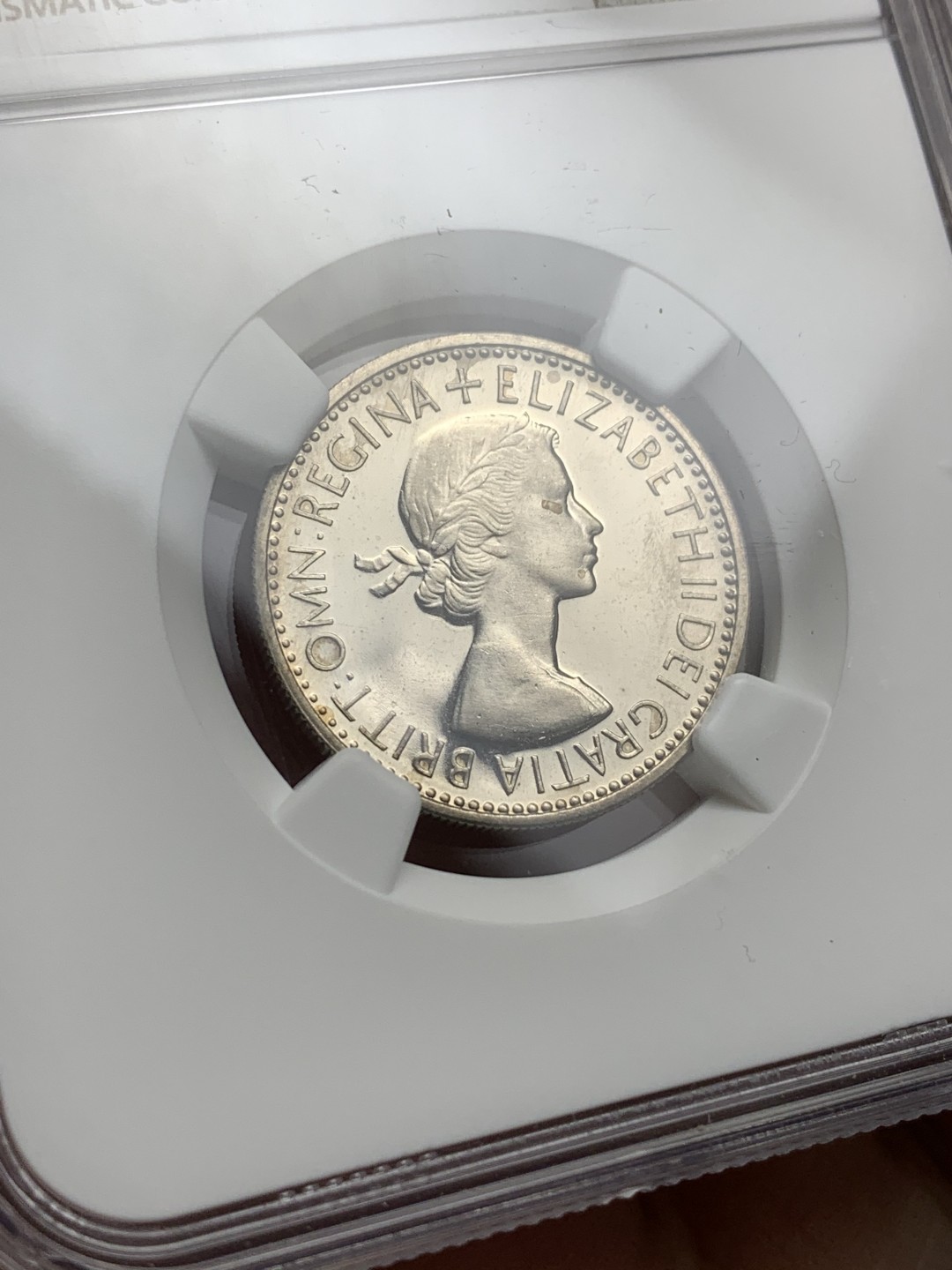 《竞宝斋》第113场-周日，周一 ，2场连拍（全场包邮） NGC PF66 1953英国伊丽莎白加冕首年精制1先令（english），PF66顶级品相