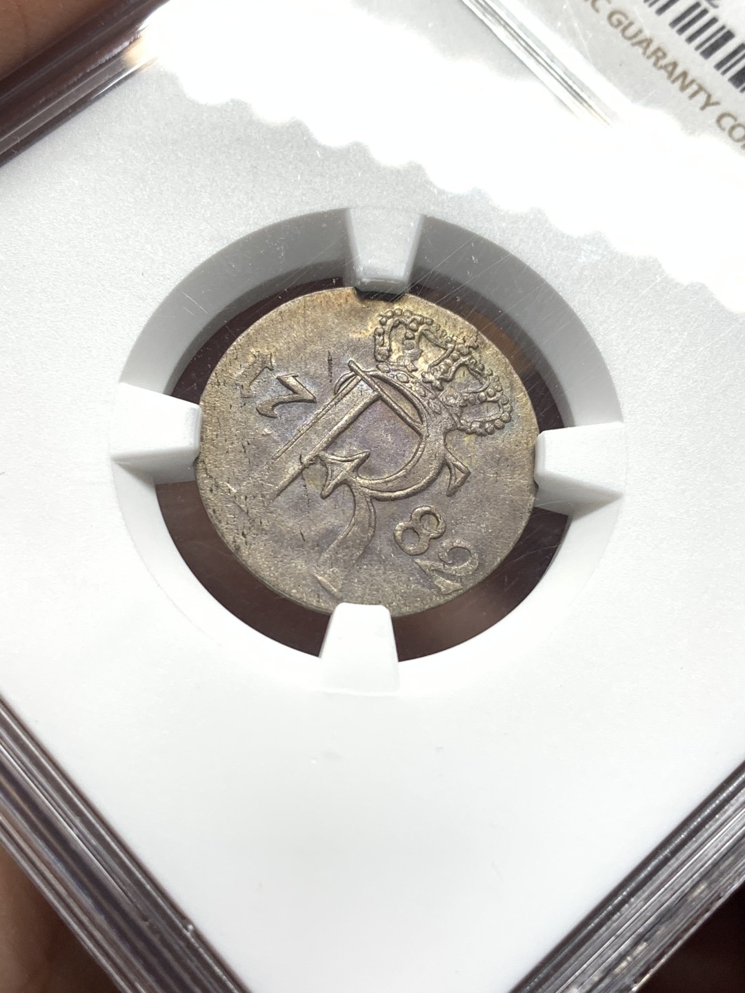 《竞宝斋》第113场-周日，周一 ，2场连拍（全场包邮） NGC MS-63 德国普鲁士 1782年 1/24泰勒，银币，早期好品银币