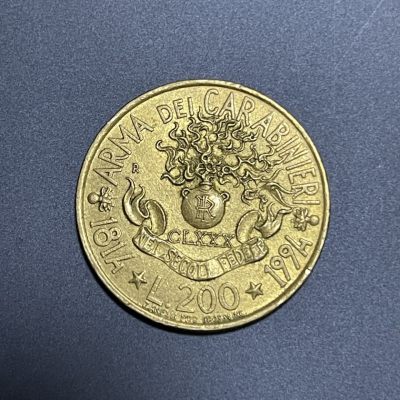 外国硬币0元起拍（26） - 意大利200里拉纪念币