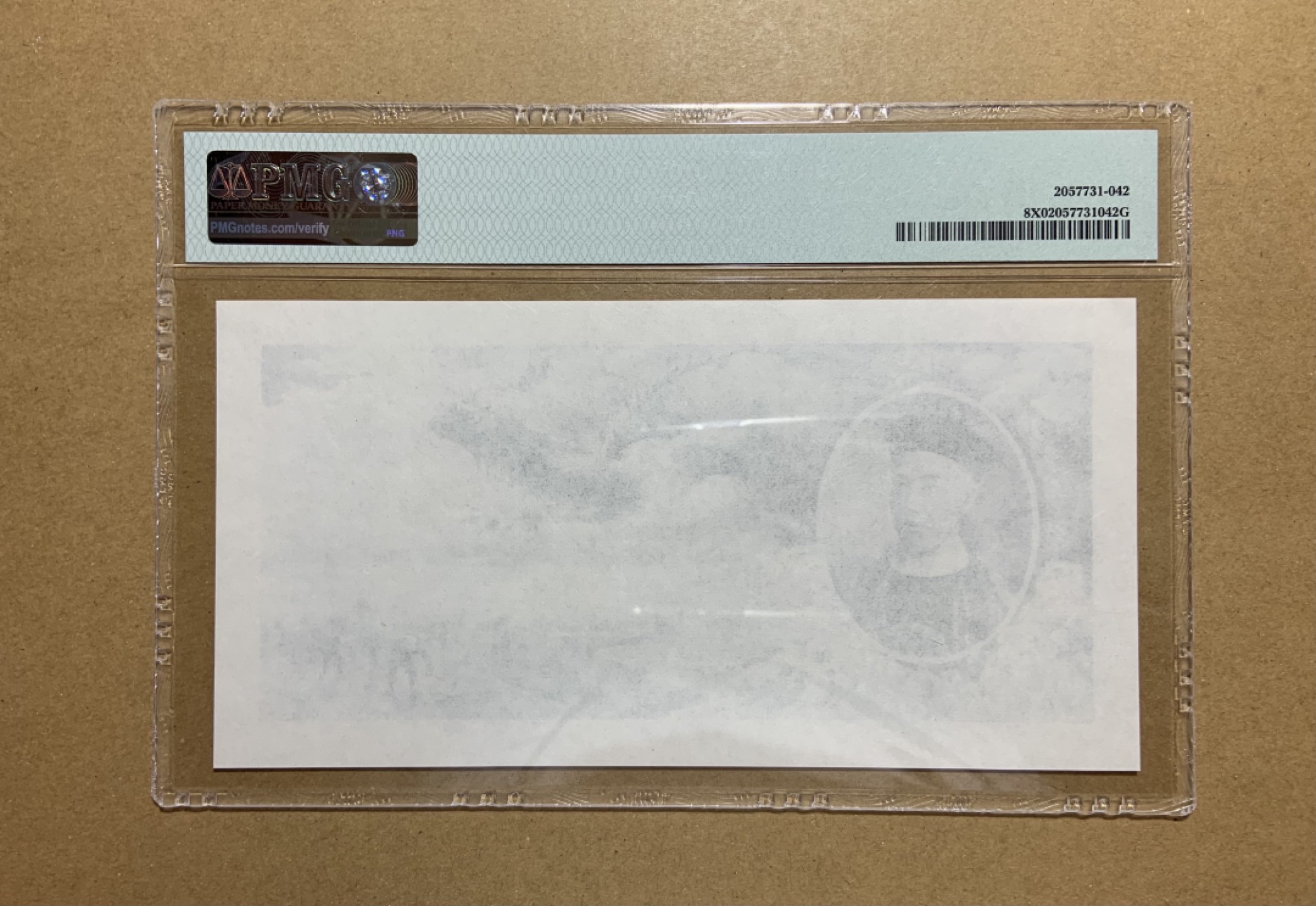 收藏联盟Quantum Auction 第206期拍卖 大清银行兑换券单面雕刻版印样画 PMG封装